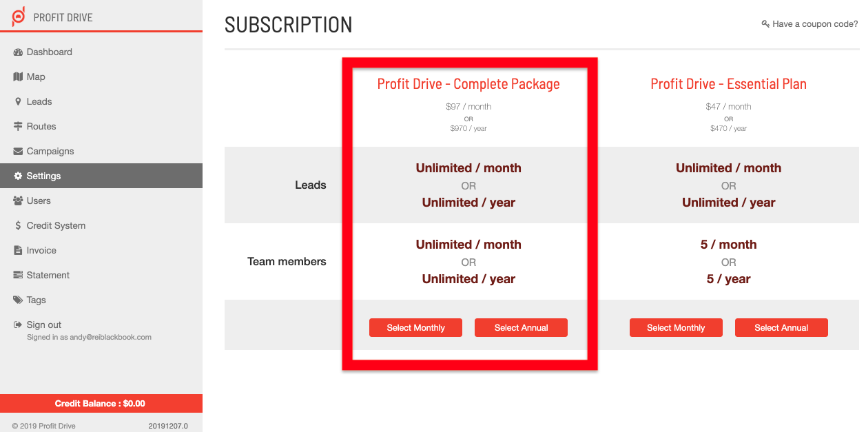 How Do I Change My Subscription Plan? – Profit Drive